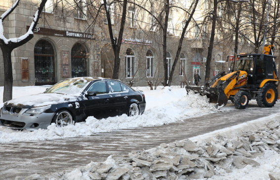 Убрать припаркованные автомобили